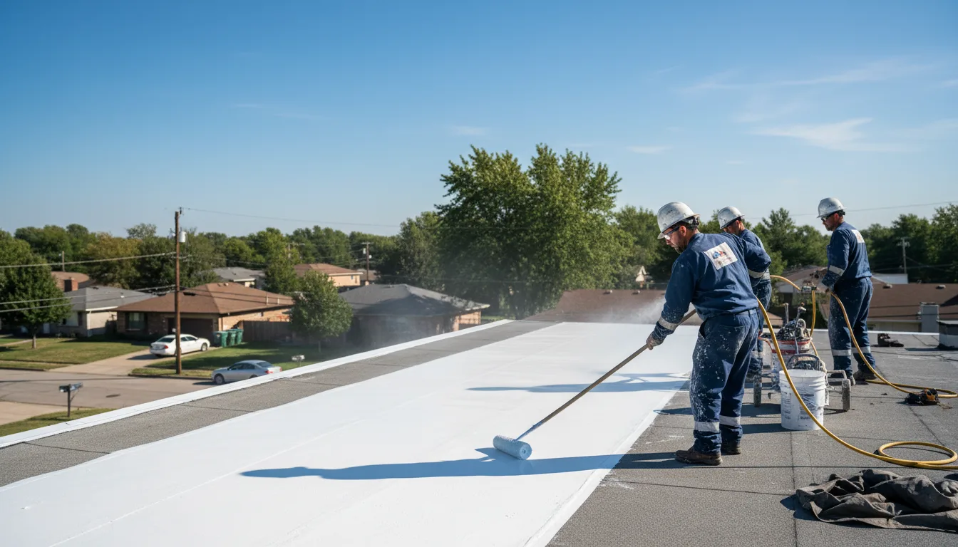 Commercial roof coating in Ropesville, TX near me